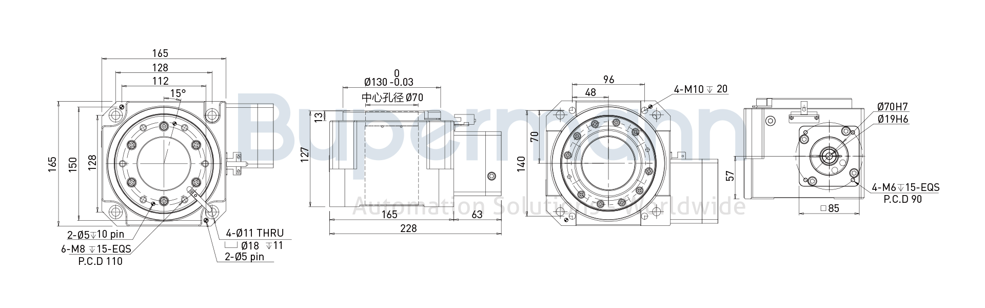 BPHB150H-030-SV海波齿旋转平台安装图纸.png BPHB150H-030-SV海波齿旋转平台安装图纸.png