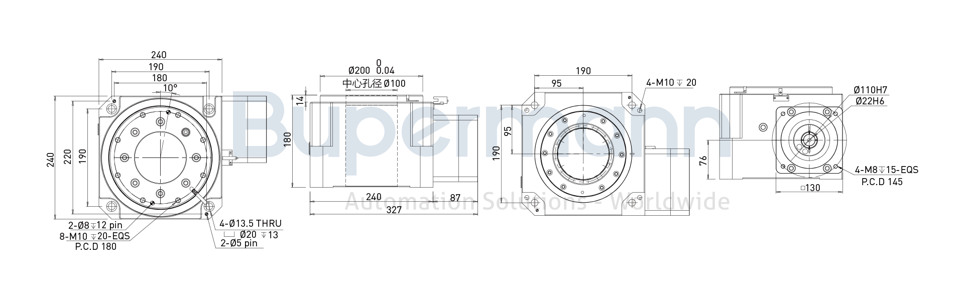 BPHB200H-030-SV海波齿旋转平台安装图纸.png BPHB200H-030-SV海波齿旋转平台安装图纸.png