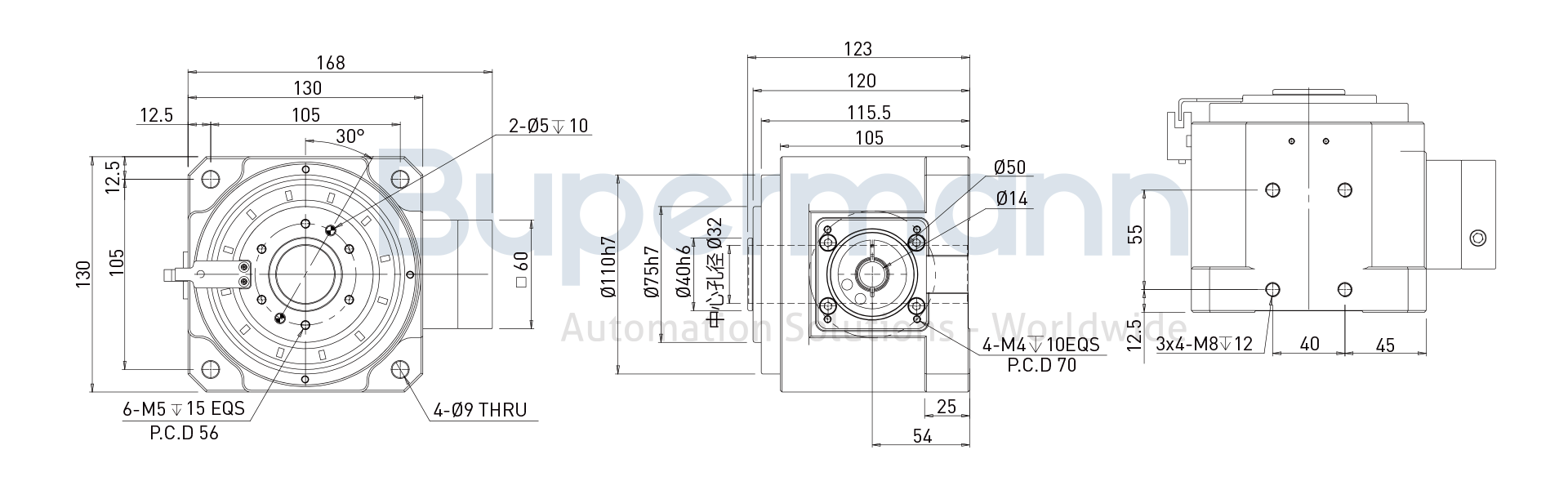 BPHB140L-003-SV海波齿旋转平台安装图纸.png BPHB140L-003-SV海波齿旋转平台安装图纸.png